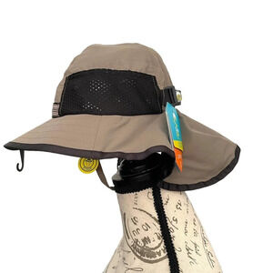 Sun Day Afternoons Play Hat Kids S Tan UPF 50+ Sun‎ Protection Neck Veil NWT